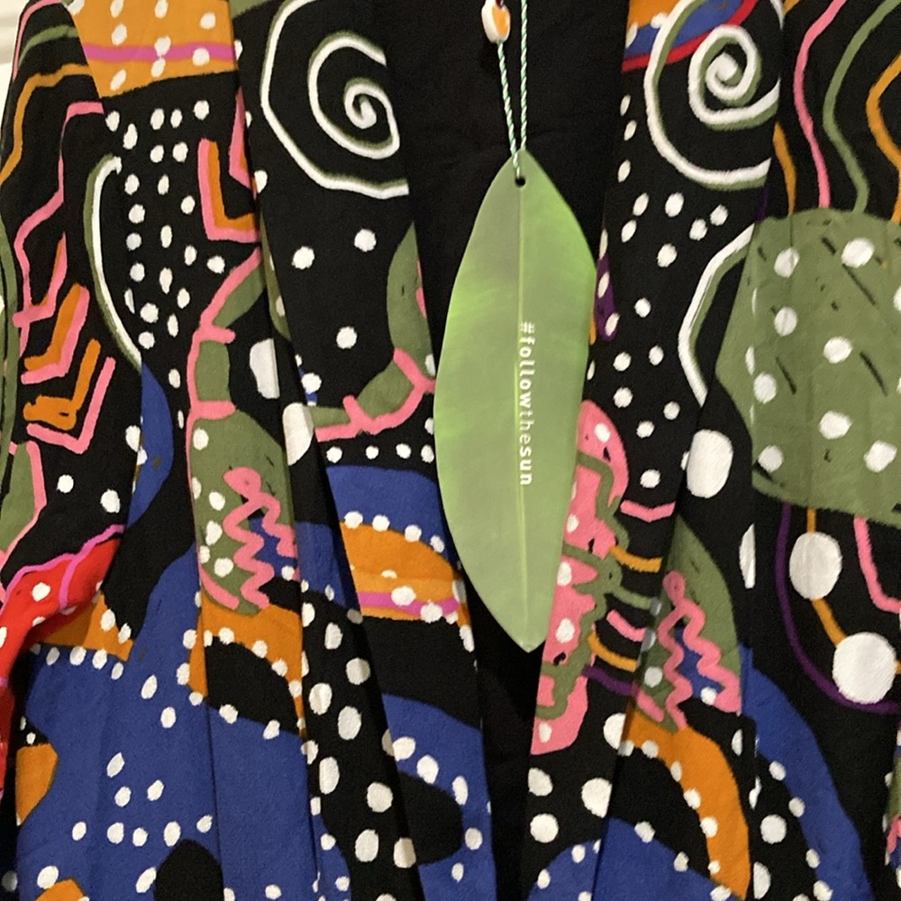 Farm Rio Under the sea maxi dress - size L - Picture 3 of 5